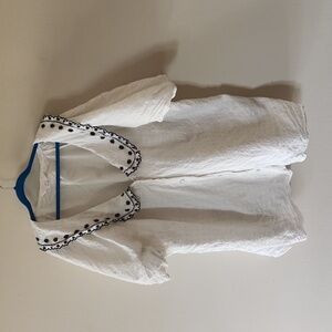 Lauren Conrad textured blouse with Peter pan collar size XL